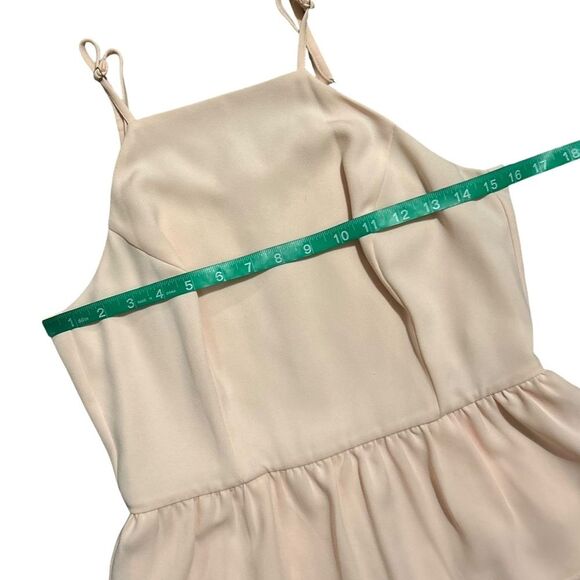 GIANNI BINI NWT Pale Pink Sleeveless Peplum Waist Dress 6 - Picture 3 of 10